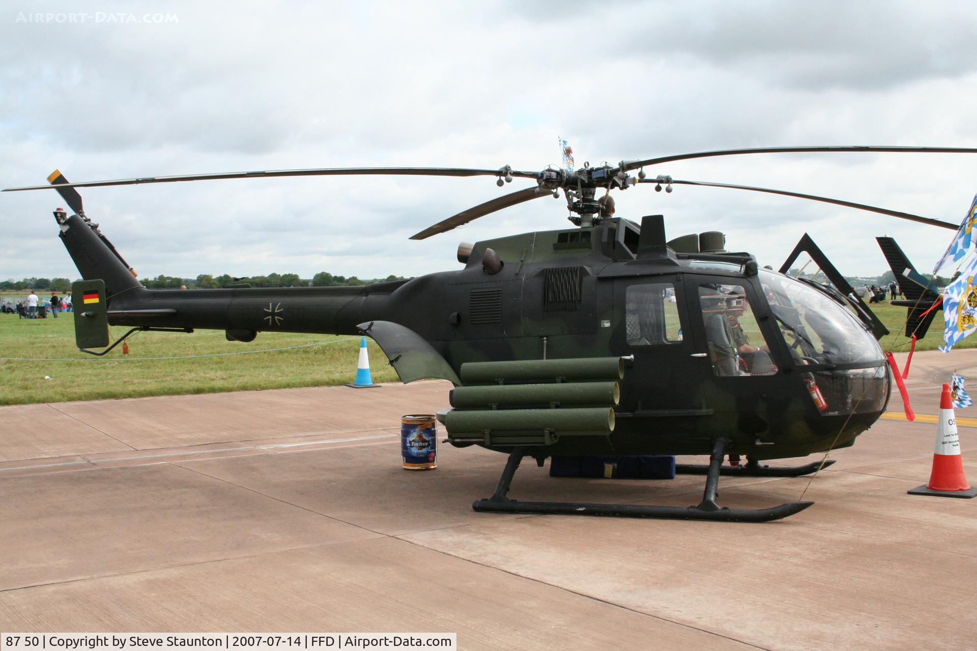 87 50, MBB Bo.105P C/N 6150, Royal International Air Tattoo 2007