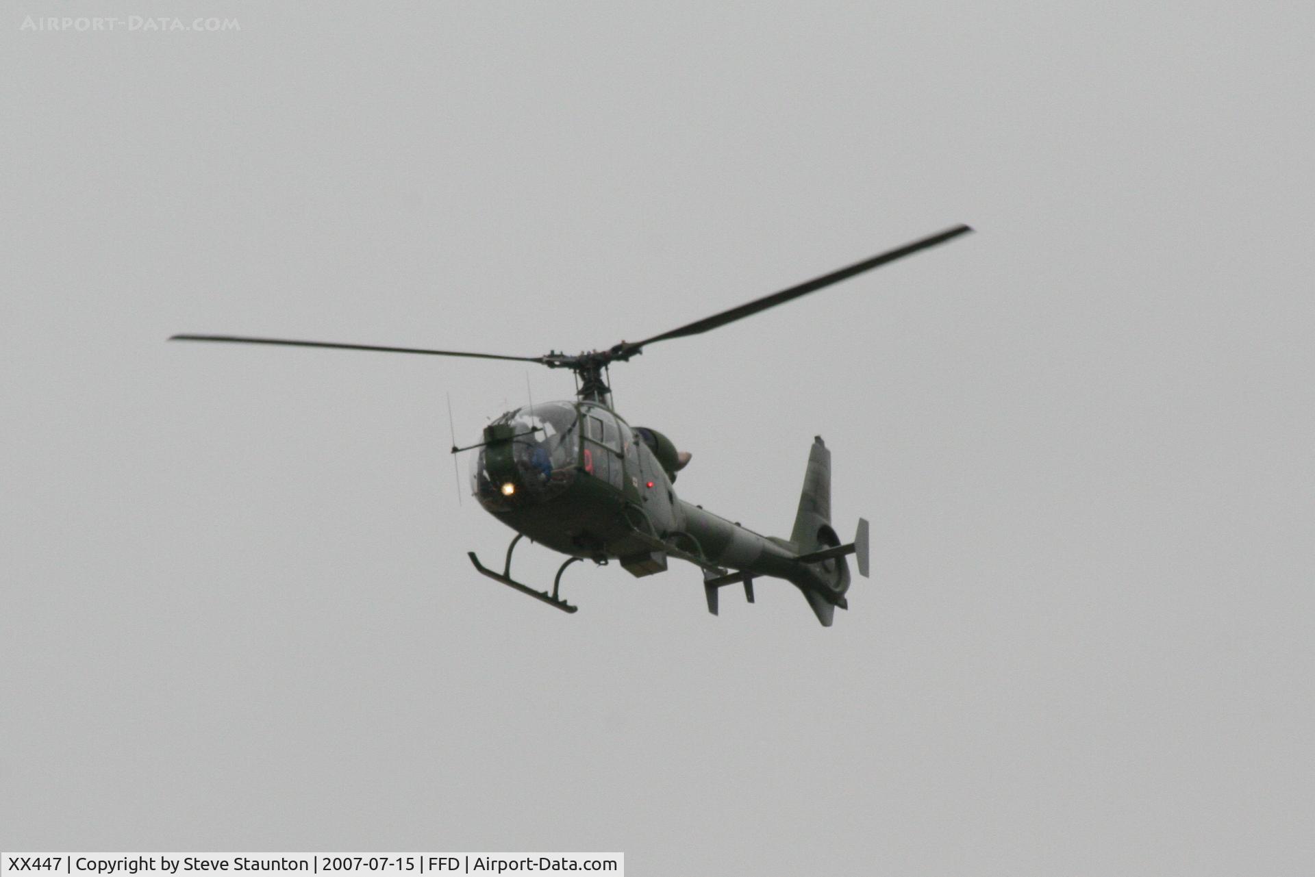 XX447, 1976 Westland SA-341B Gazelle AH1 C/N 1439, Royal International Air Tattoo 2007