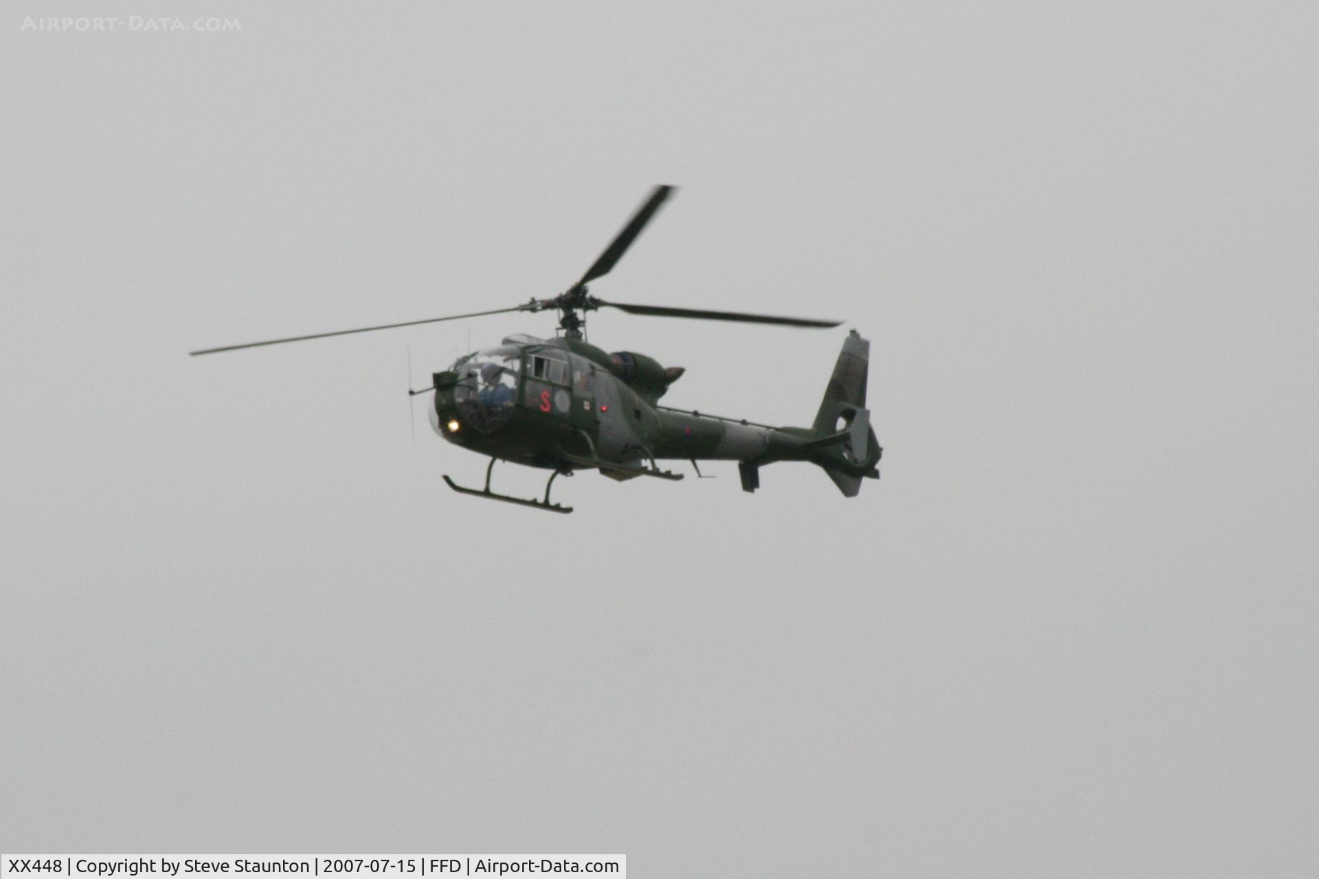 XX448, 1976 Westland SA-341B Gazelle AH1 C/N 1440, Royal International Air Tattoo 2007