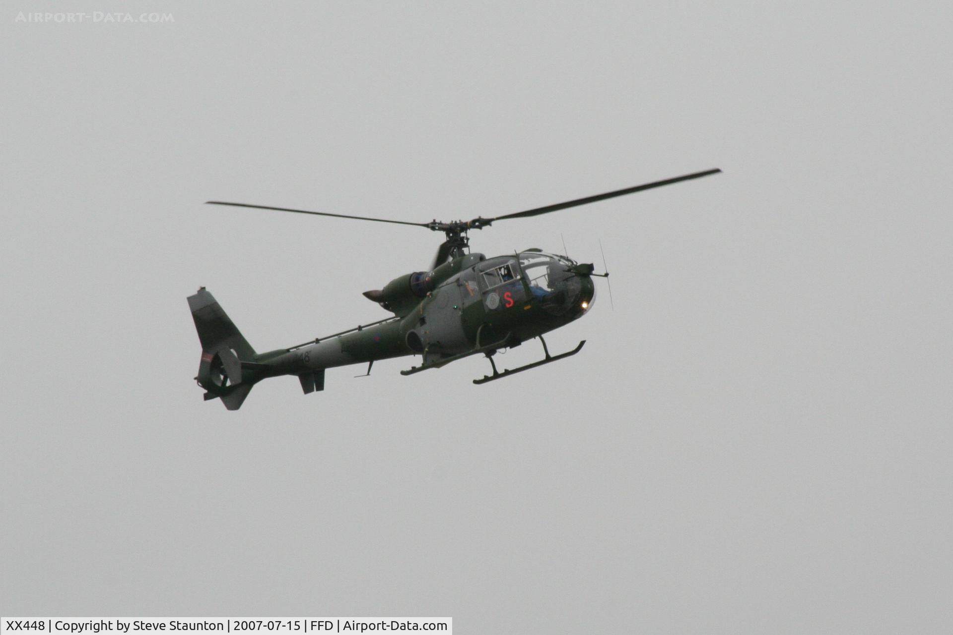 XX448, 1976 Westland SA-341B Gazelle AH1 C/N 1440, Royal International Air Tattoo 2007