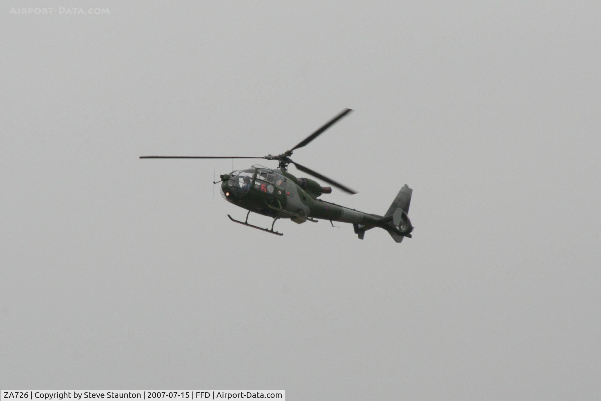 ZA726, 1979 Westland SA-341B Gazelle AH1 C/N WA1795, Royal International Air Tattoo 2007