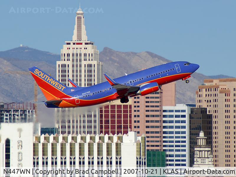 N447WN, 2003 Boeing 737-7H4 C/N 33720, Southwest Airlines / 2003 Boeing 737-7H4 / 3800th upload