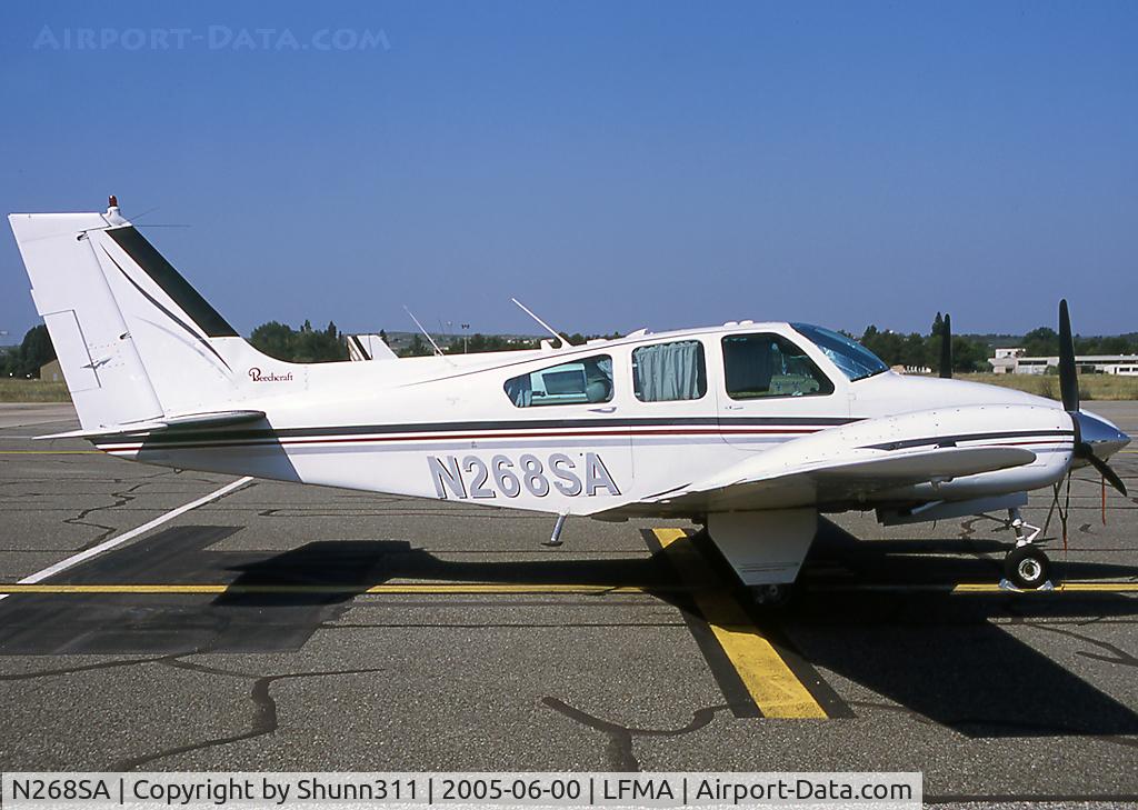 N268SA, 1963 Beech 95-B55 (T42A) Baron C/N TC-554, Parked at the airfield