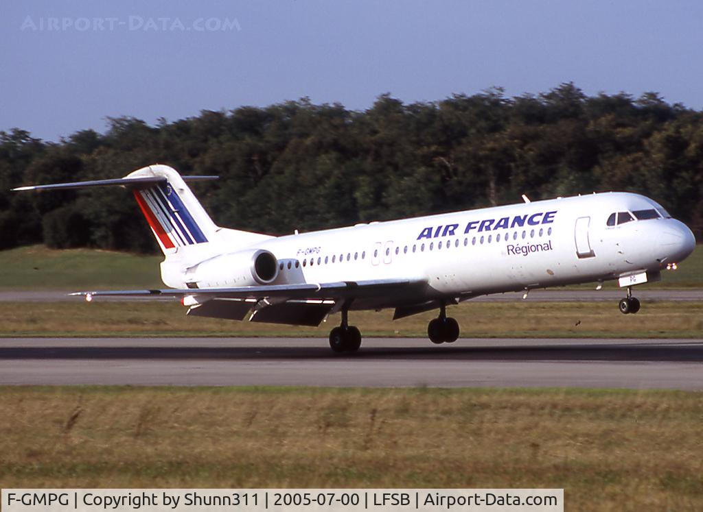F-GMPG, 1991 Fokker 100 (F-28-0100) C/N 11362, Landing rwy 16