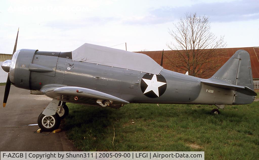 F-AZGB, Canadian Car & Foundry Harvard Mk.4 C/N CCF4-175, Parked at the maintenance area