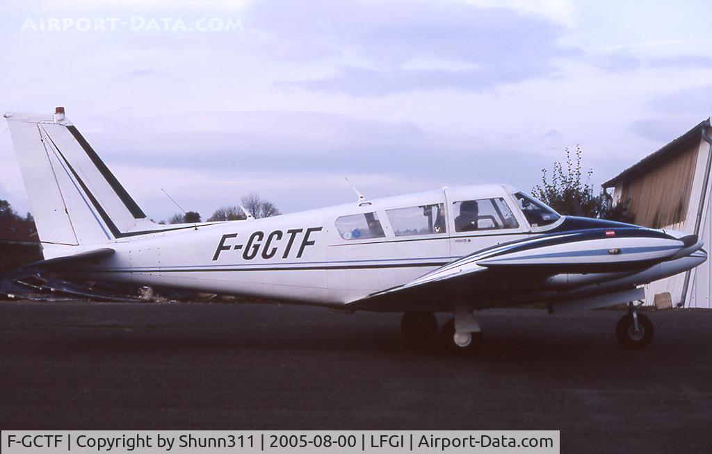 F-GCTF, 1970 Piper PA-39-160 Twin Comanche C/R C/N 39-54, Arriving from maintenance area...