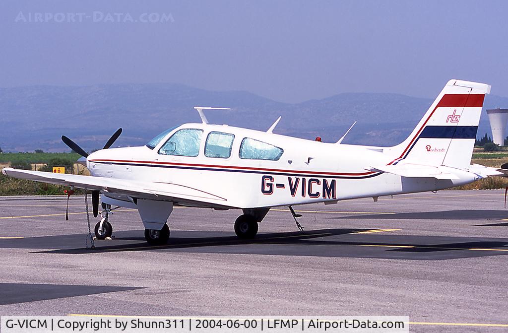 G-VICM, 1978 Beech F33C Bonanza C/N CJ-136, Parked at the light aviation apron