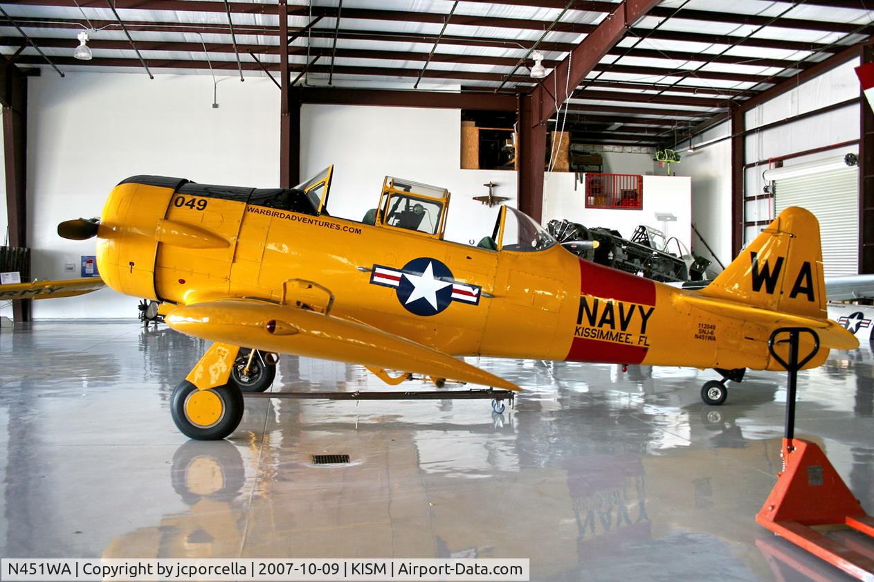 N451WA, 1945 North American SNJ-6 Texan C/N 121-43012, Inside the Wardbird Adventure at Kissimee