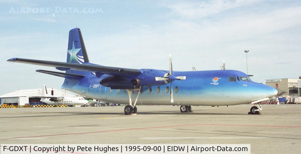 F-GDXT, Fairchild F-27J C/N 126, F-GDXT F27 seen on a Dublin ramp tour