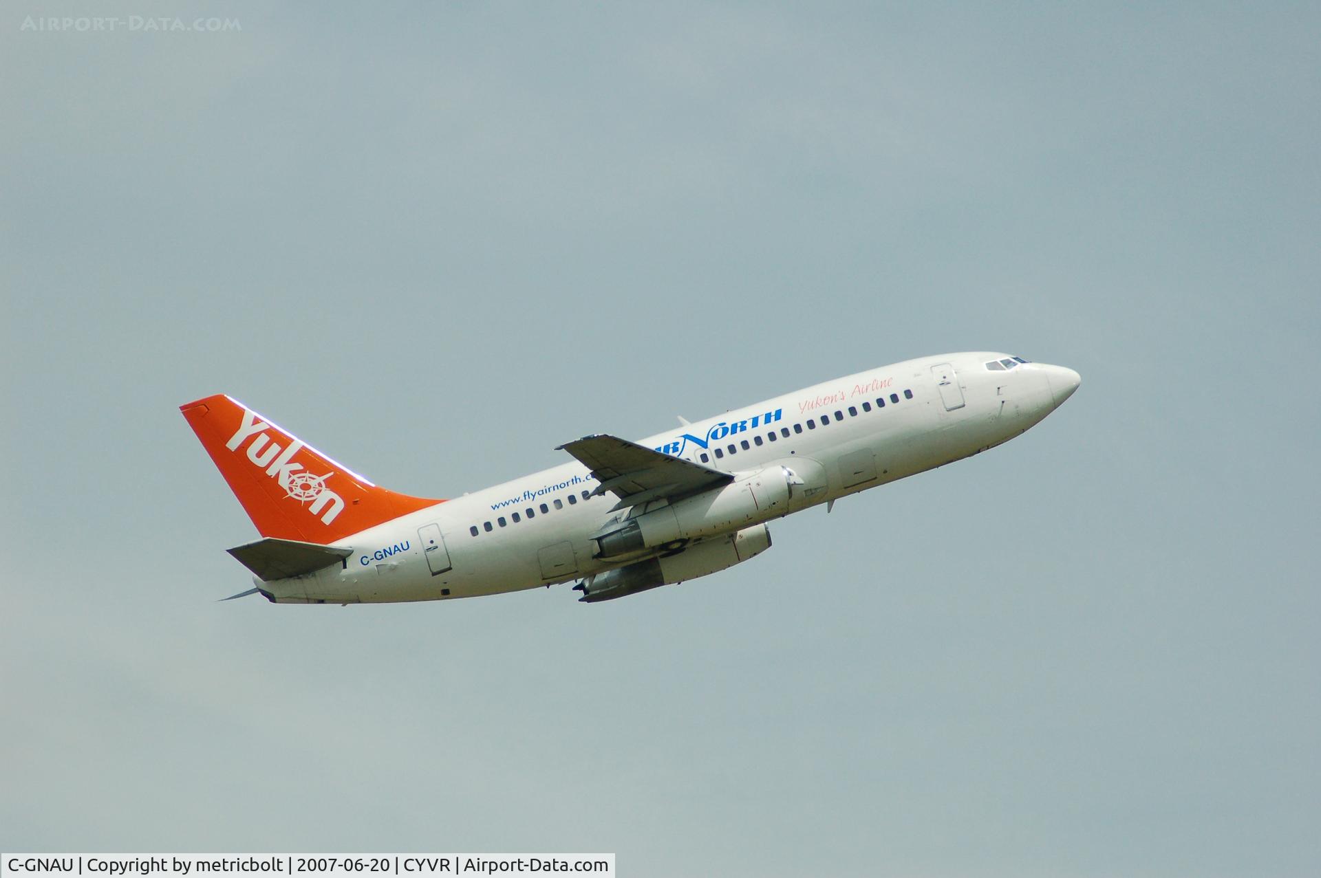 C-GNAU, 1979 Boeing 737-201 C/N 21817, departing YVR for Whitehorse