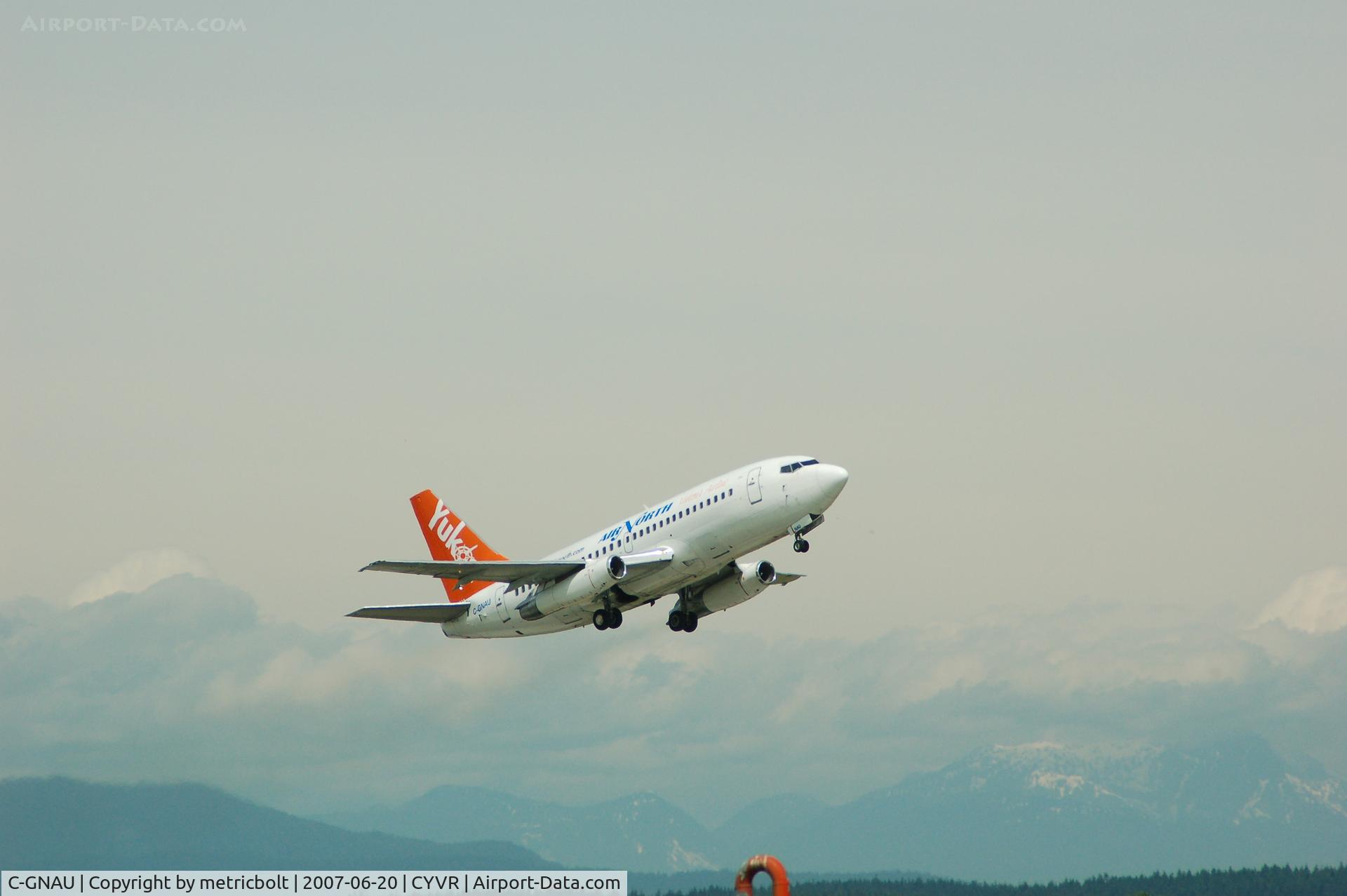 C-GNAU, 1979 Boeing 737-201 C/N 21817, departing YVR for Whitehorse