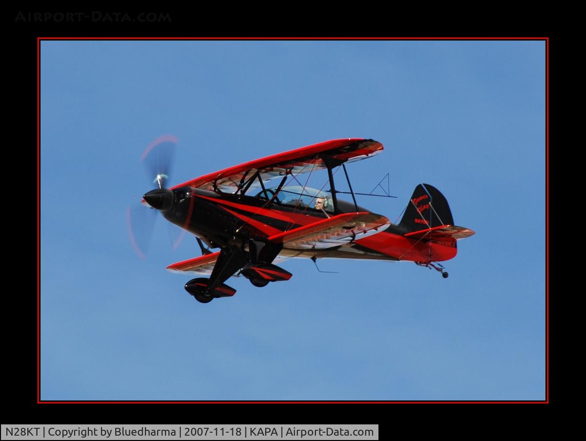 N28KT, 2005 Stolp SA-750 Acroduster Too C/N 0028, Power Play final approach to 17L.
