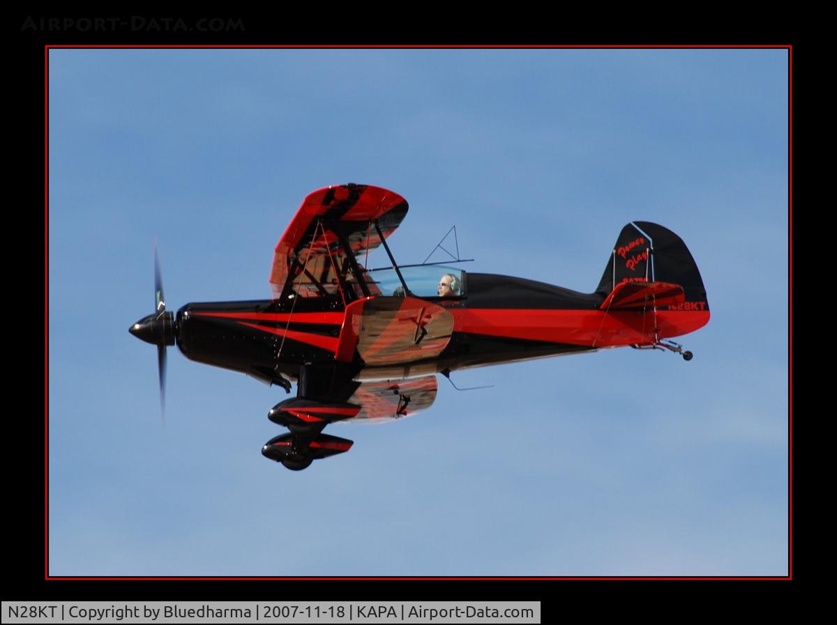 N28KT, 2005 Stolp SA-750 Acroduster Too C/N 0028, Power Play final approach to 17L.