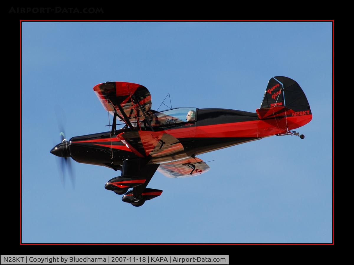 N28KT, 2005 Stolp SA-750 Acroduster Too C/N 0028, Power Play final approach to 17L.