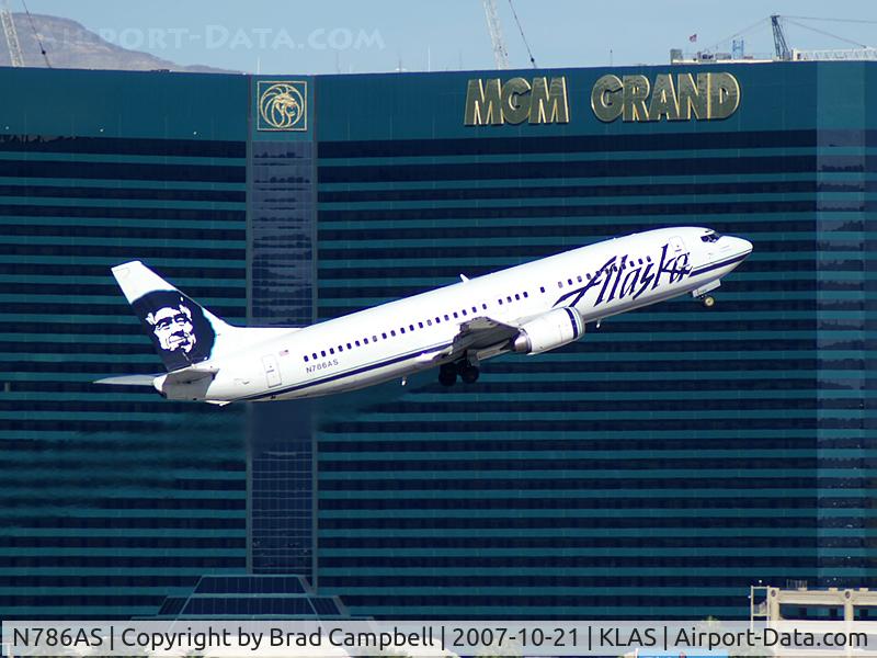 N786AS, 1990 Boeing 737-4S3 C/N 24795, Alaska Airlines / 1990 Boeing 737-4S3