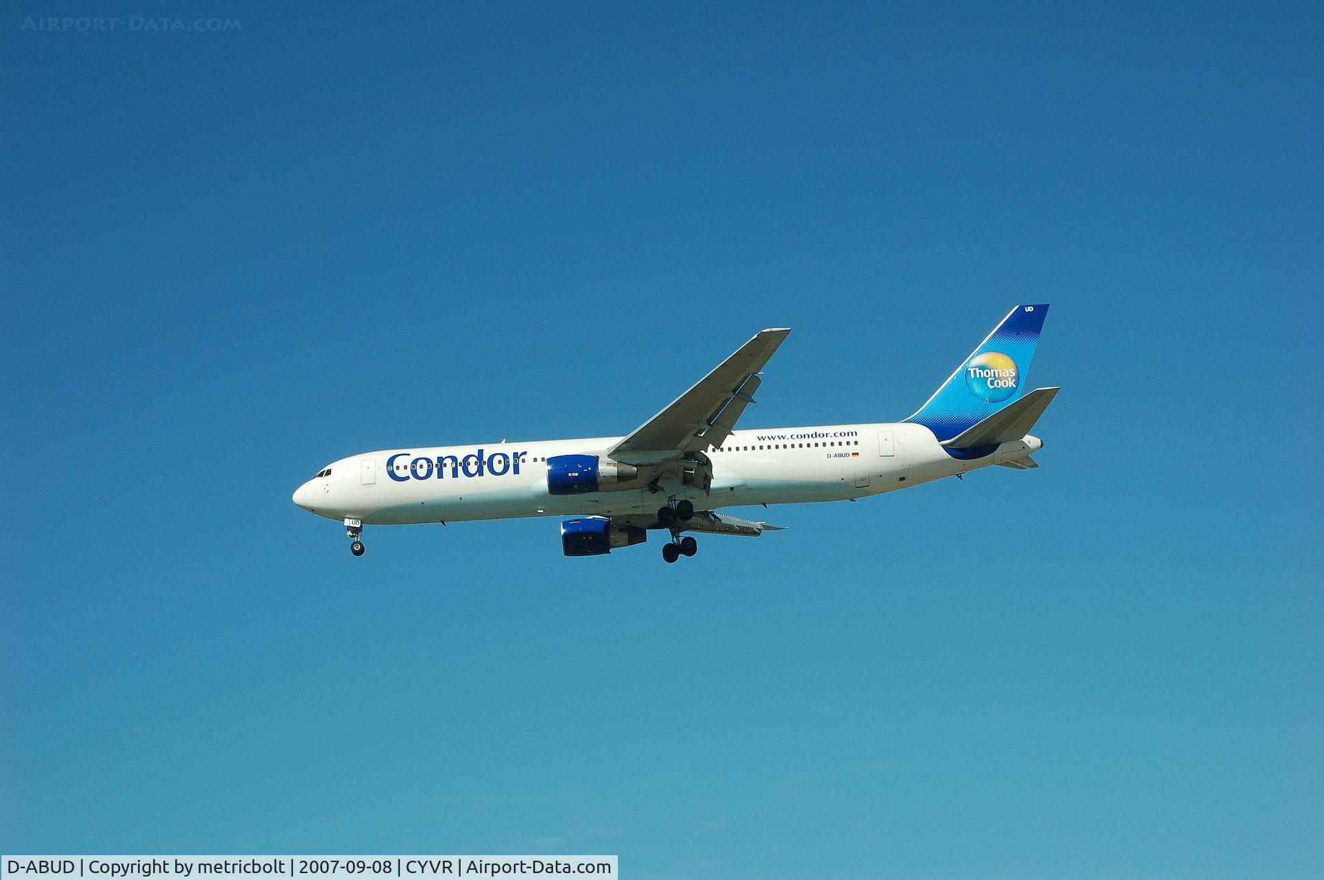 D-ABUD, 1992 Boeing 767-330/ER C/N 26983, Arriving from Frankfurt