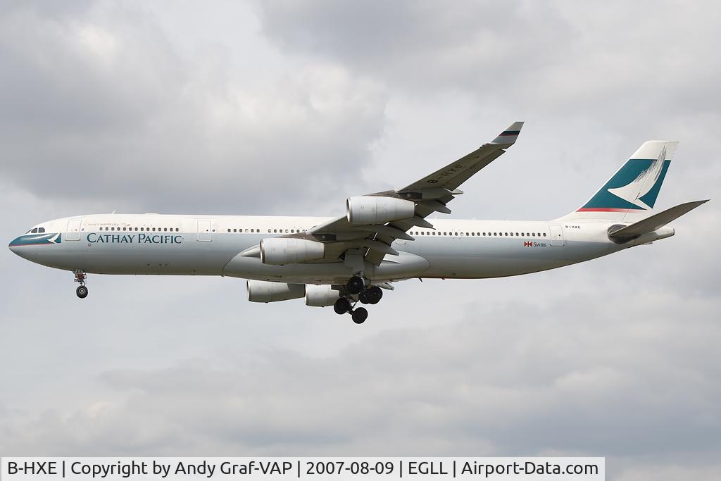 B-HXE, 1996 Airbus A340-313 C/N 157, Cathay Pacific A340-300