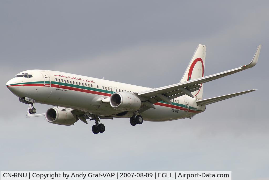 CN-RNU, 2002 Boeing 737-8B6 C/N 28987, Royal Air Maroc 737-800