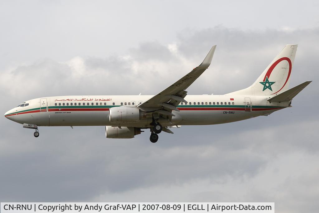 CN-RNU, 2002 Boeing 737-8B6 C/N 28987, Royal Air Maroc 737-800