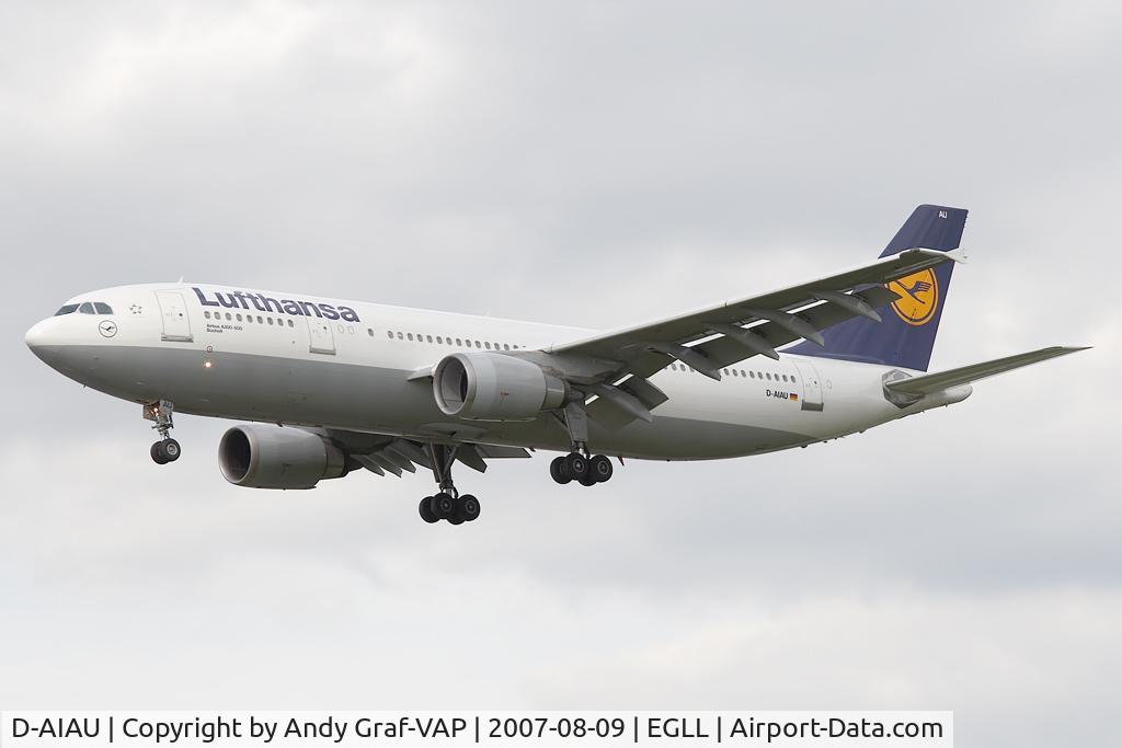D-AIAU, 1992 Airbus A300B4-603 C/N 623, Lufthansa A300-600