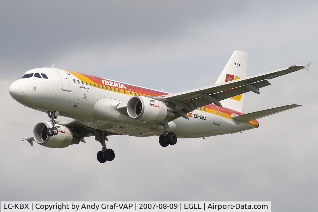 EC-KBX, 2007 Airbus A319-111 C/N 3078, Iberia A319