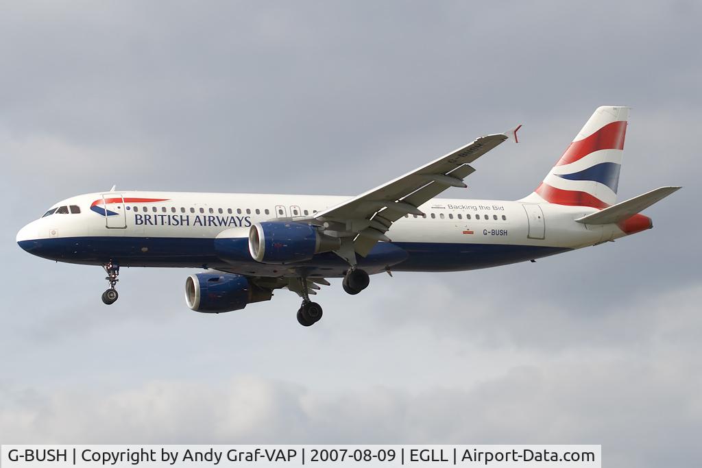 G-BUSH, 1989 Airbus A320-211 C/N 042, British Airways A320