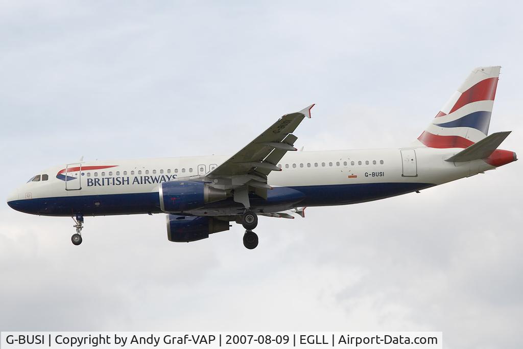 G-BUSI, 1990 Airbus A320-211 C/N 103, British Airways A320