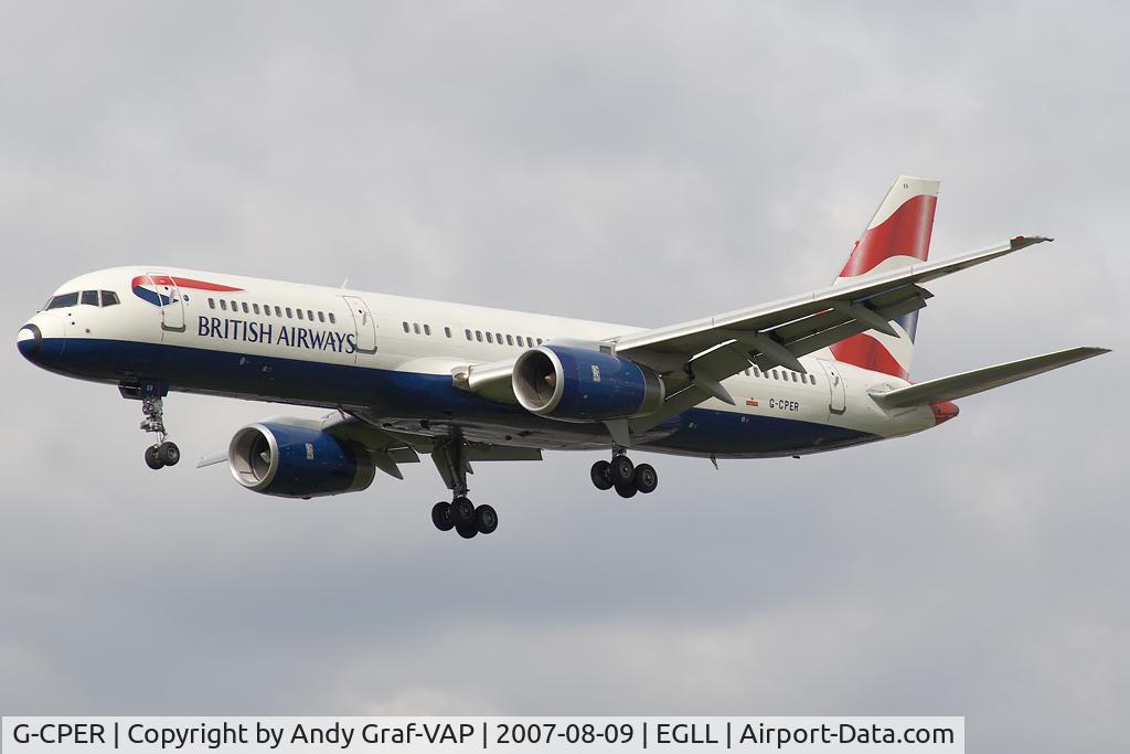 G-CPER, 1997 Boeing 757-236 C/N 29113, British Airways 757-200