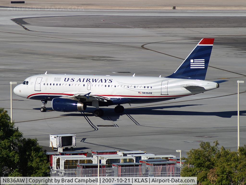 N836AW, 2005 Airbus A319-132 C/N 2570, US Airways / 2005 Airbus A319-132