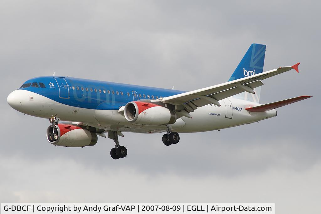 G-DBCF, 2005 Airbus A319-131 C/N 2466, BMI A319