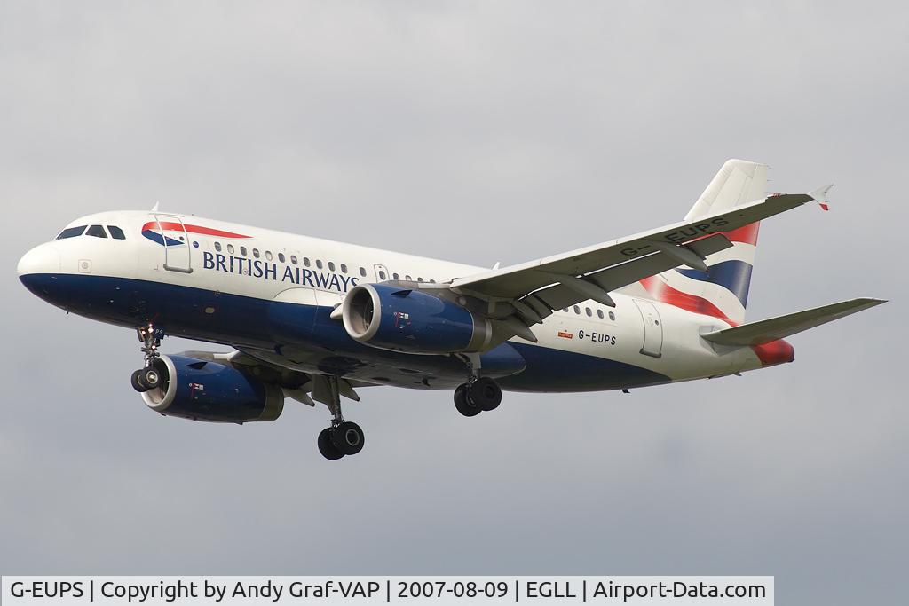 G-EUPS, 2000 Airbus A319-131 C/N 1338, British Airways A319