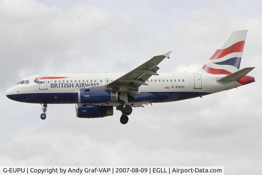 G-EUPU, 2000 Airbus A319-131 C/N 1384, British Airways A319