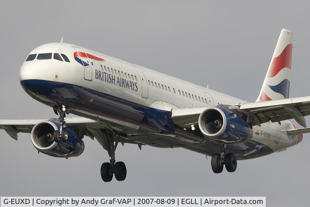 G-EUXD, 2004 Airbus A321-231 C/N 2320, British Airways A321