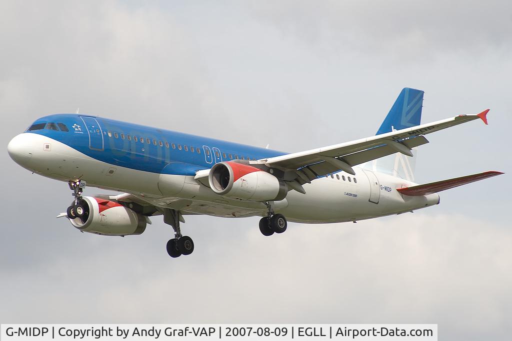G-MIDP, 2002 Airbus A320-232 C/N 1732, BMI A320