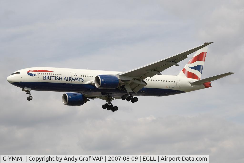 G-YMMI, 2000 Boeing 777-236 C/N 30310, British Airways 777-200