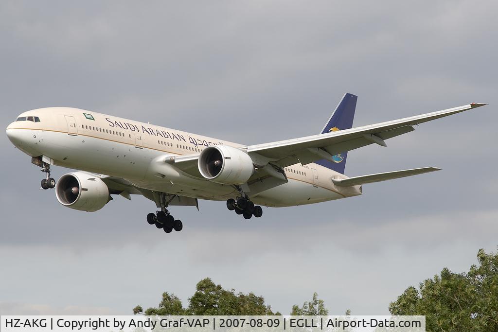 HZ-AKG, 1998 Boeing 777-268/ER C/N 28350, Saudi Arabian 777-200