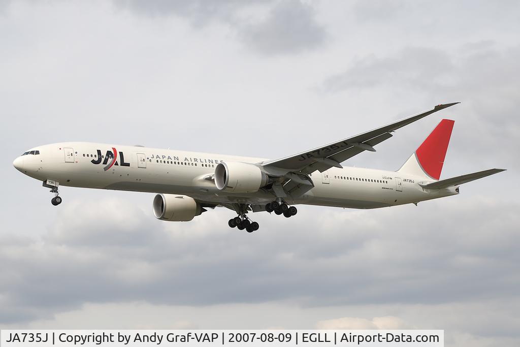 JA735J, 2006 Boeing 777-346/ER C/N 32434, JAL 777-300