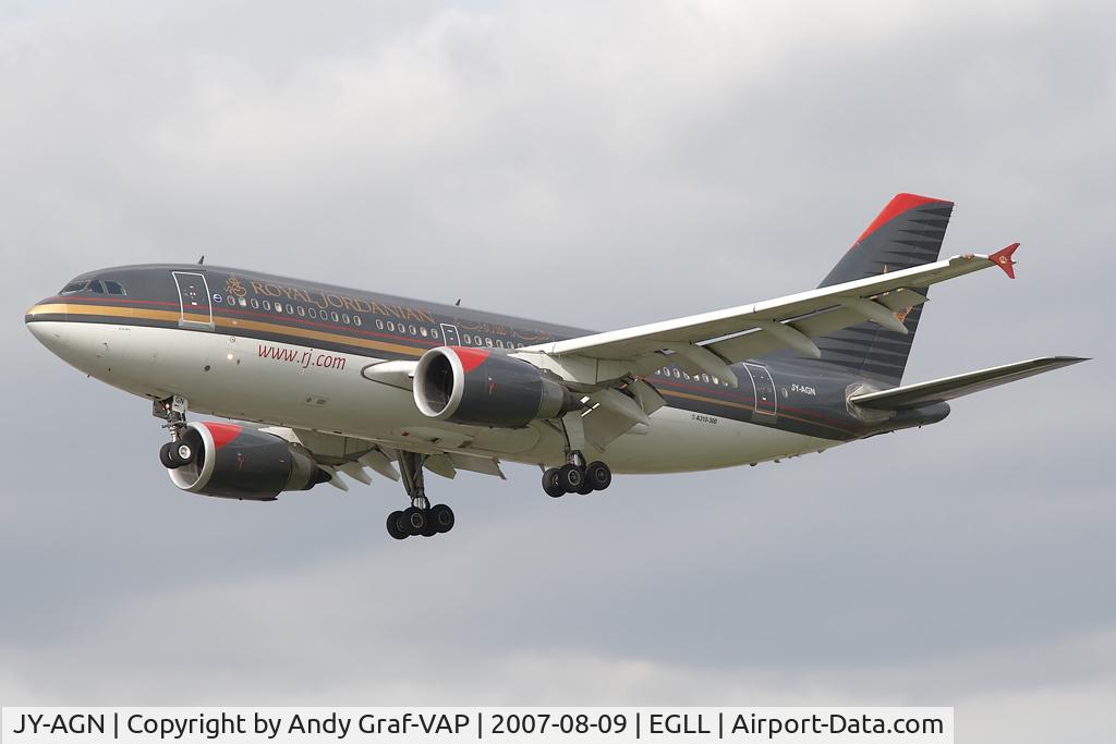JY-AGN, 1989 Airbus A310-304 C/N 531, Royal Jordanian A310-300