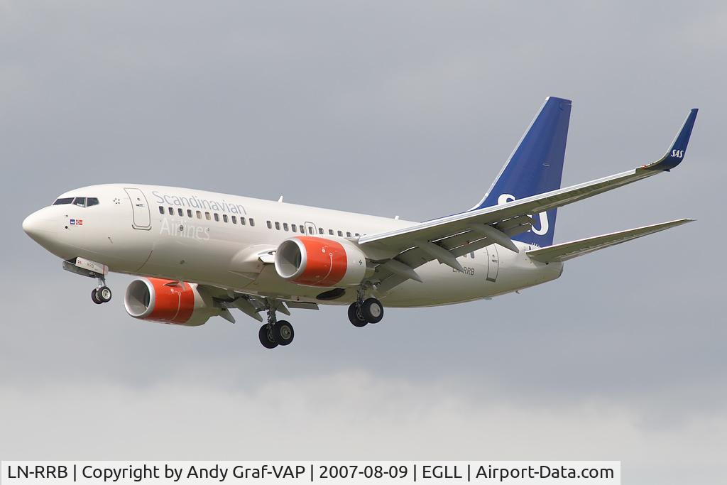 LN-RRB, 2007 Boeing 737-783 C/N 32276, Scandinavian Airlines 737-700