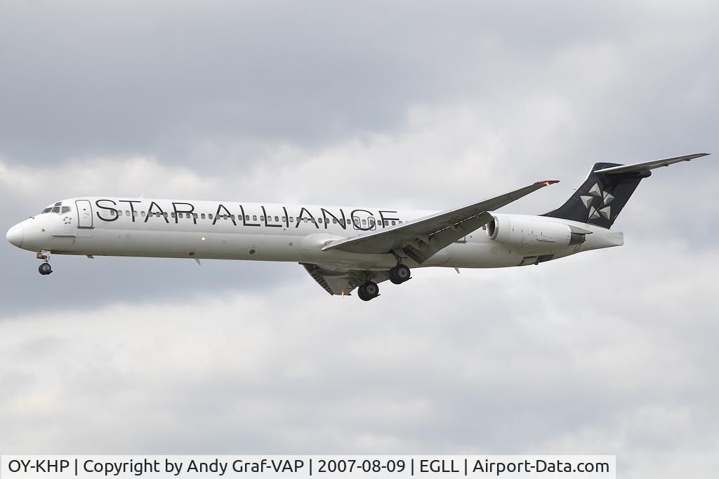 OY-KHP, 1991 McDonnell Douglas MD-81 (DC-9-81) C/N 53007, Scandinavian Airlines MD80