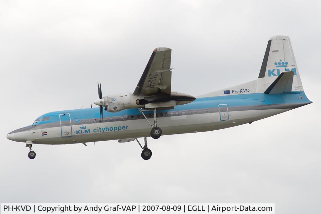 PH-KVD, 1990 Fokker 50F C/N 20197, KLM F50