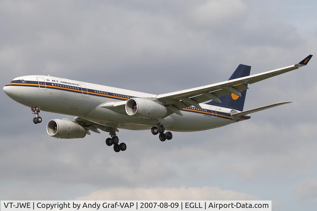 VT-JWE, 2006 Airbus A330-243 C/N 807, Jet Airways A330-200