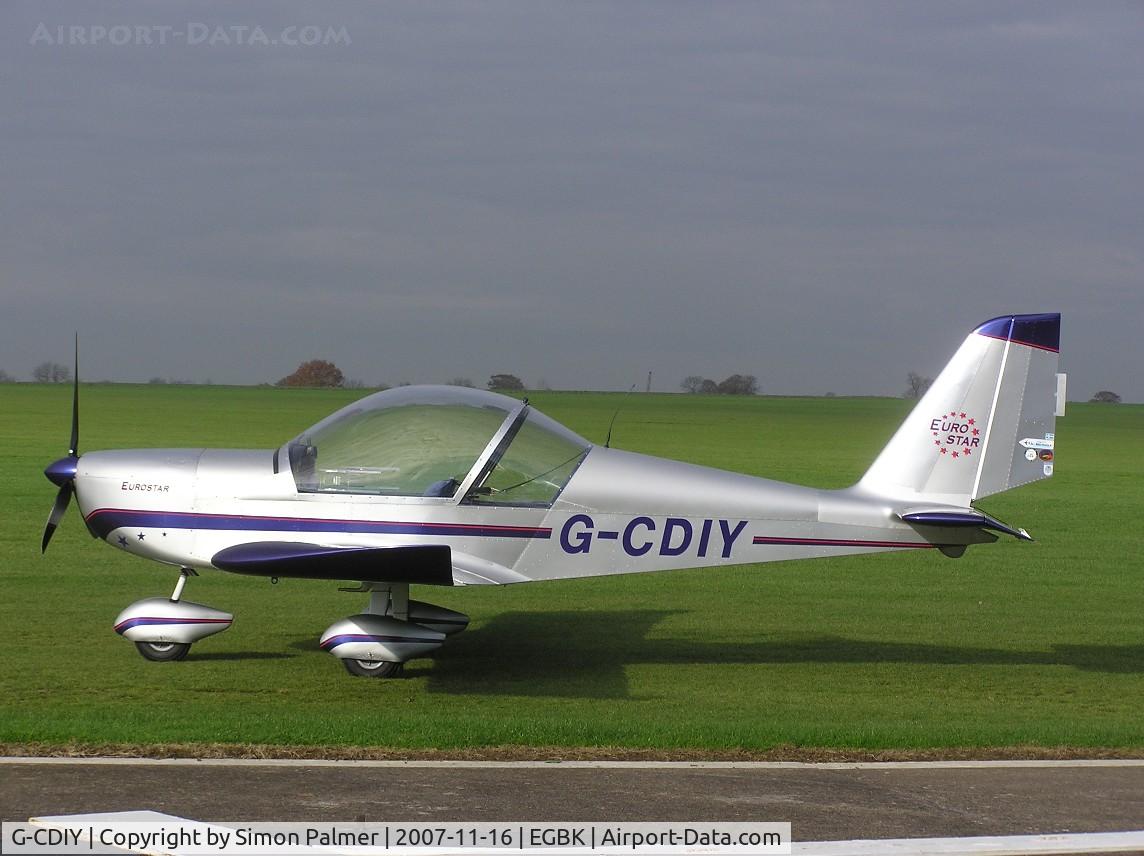 G-CDIY, 2004 Aerotechnik EV-97 Eurostar C/N PFA 315-14345, Eurostar visiting Sywell