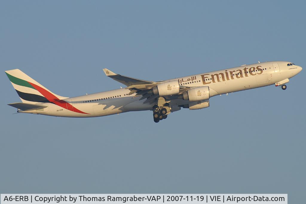 A6-ERB, 2003 Airbus A340-541 C/N 471, Emirates Airbus A340-500