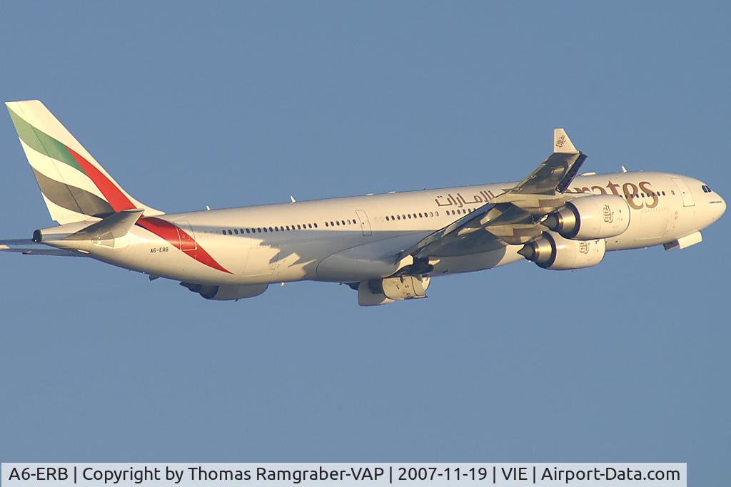 A6-ERB, 2003 Airbus A340-541 C/N 471, Emirates Airbus A340-500