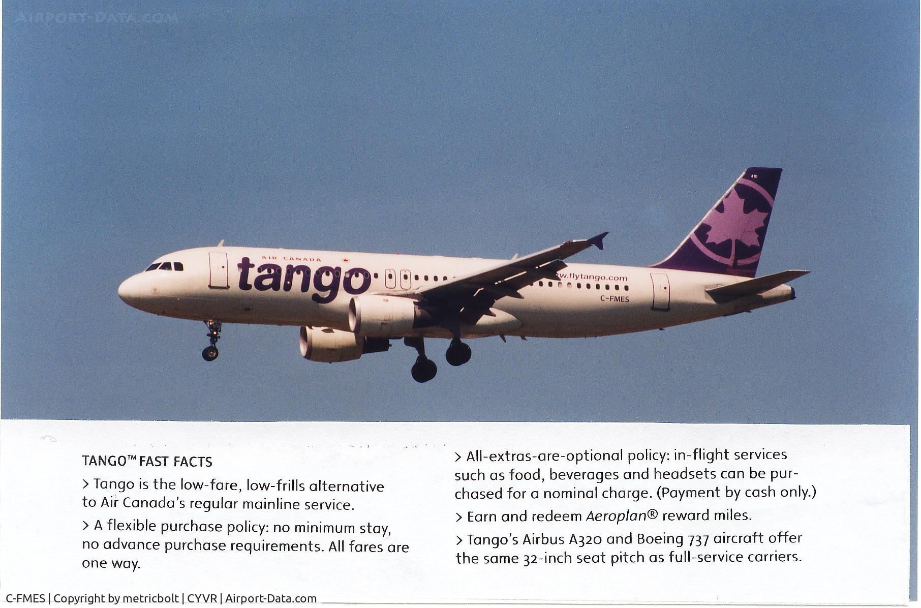 C-FMES, 1992 Airbus A320-211 C/N 305, My photo taken in Jul.2004.Magazine clipping added for info.