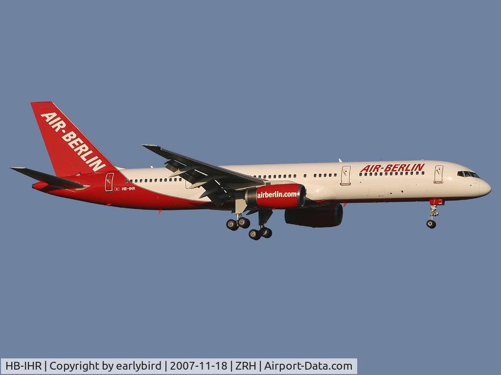HB-IHR, 2000 Boeing 757-2G5 C/N 29379, First Belair aircraft in Air Berlin colours