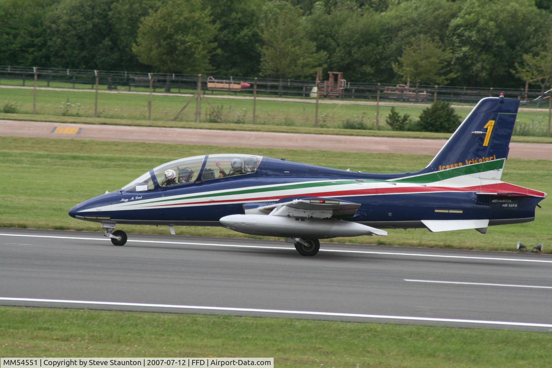 MM54551, Aermacchi MB-339PAN C/N 6772/167/AD018, Royal International Air Tattoo 2007