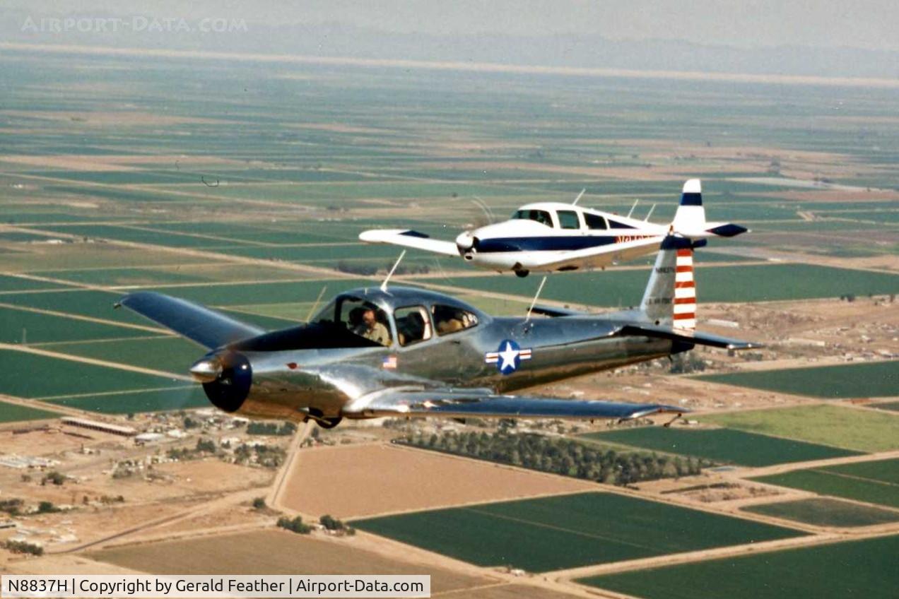 N8837H, 1947 North American Navion C/N NAV-4-837, Formation with N2423T