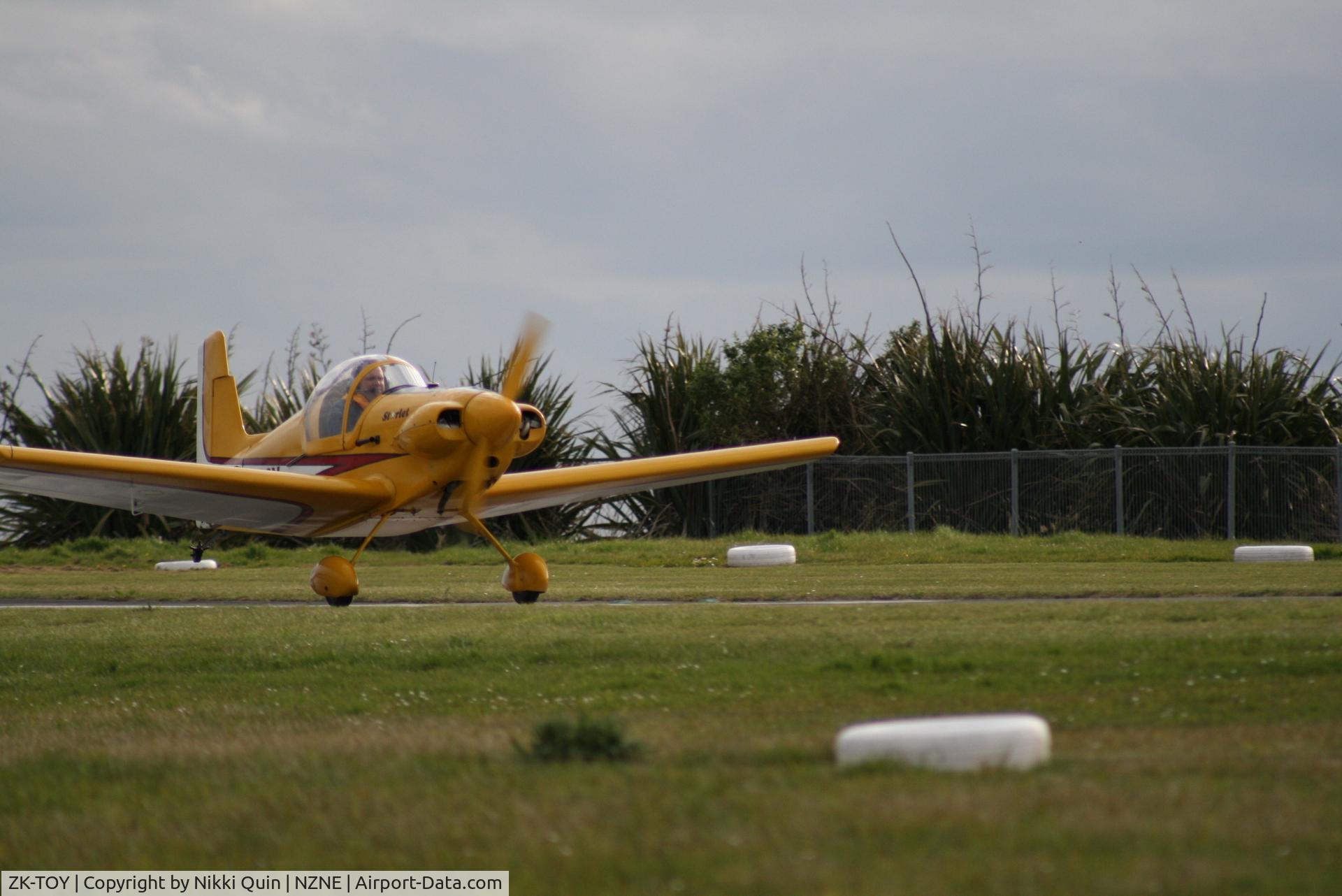 ZK-TOY, Corby CJ-1 Starlet U/L C/N AACA/679, Zk-Toy Departing NZNE (North Shore)